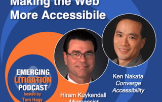 Web accessibility experts on Emerging Litigation Podcast